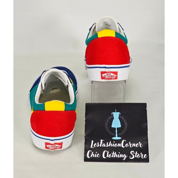 Vans Men's Yacht Club Old Skool Primary Color Block Canvas Shoes Size 9 114 - Picture 9 of 16